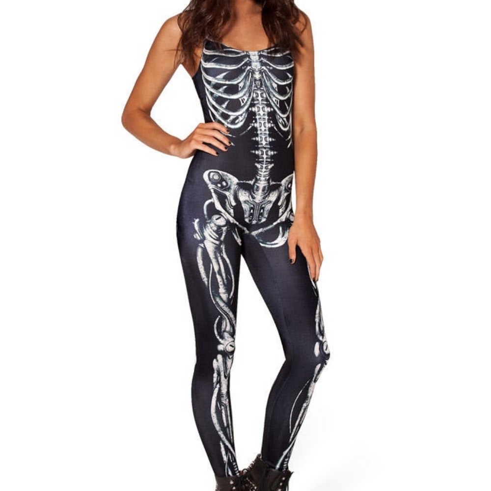 Black Milk Clothing Mechanical Bones Catsuit